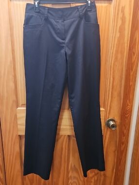 Izod Women's Black Straight-Leg Trousers